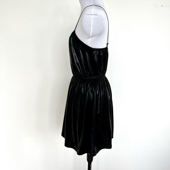 NWT BB Dakota wet look sleeveless dress - Picture 4 of 9